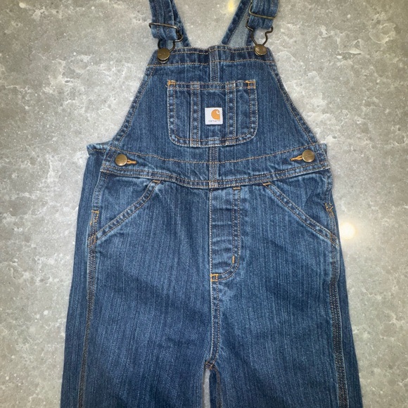 Carhartt Kids Overalls - Dark Blue Denim - Picture 6 of 7